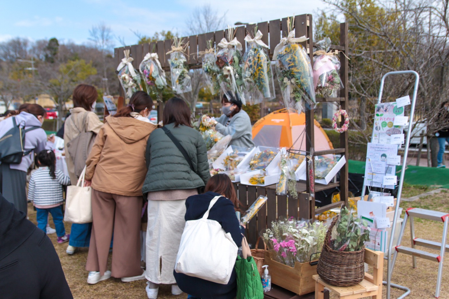 ドライフラワーのマルシェ出店